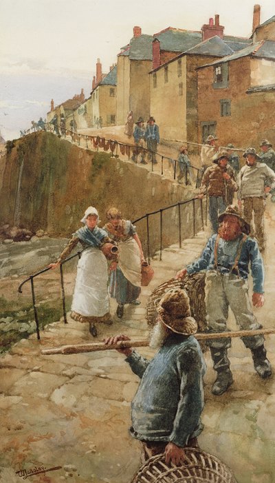 El Muelle, Newlyn de Walter Langley